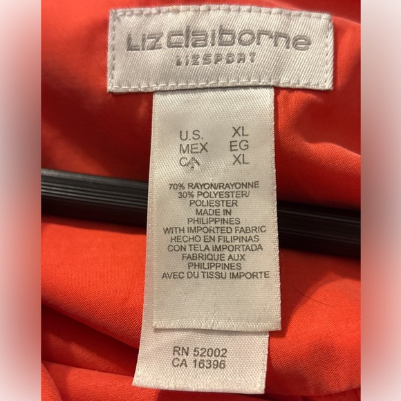 Liz Claiborne’s Tangerine Single Pocket Shirt - Picture 2 of 6